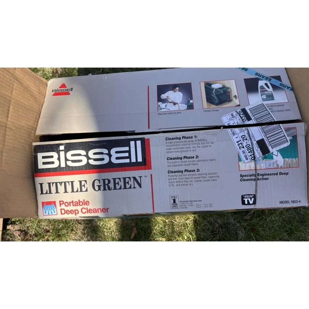 1996 Bissell Machine Little Green Portable Deep Cleaner Carpet Shampooer Pet